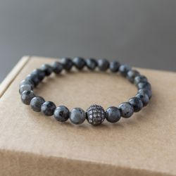 Дамска гривна от Лабрадорит "Labradorite and Brilliance"