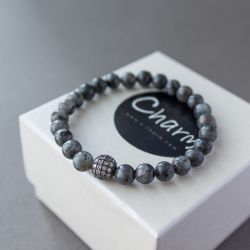 Дамска гривна от Лабрадорит "Labradorite and Brilliance"
