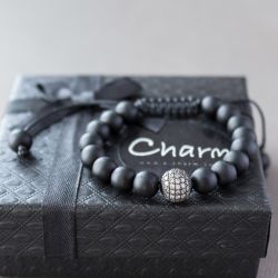 Дамска гривна с Оникс "Onyx and Glamor"