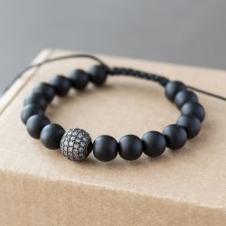 Дамска гривна с Оникс "Onyx and Glamor"