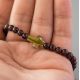 Гривна Гранат с елемент Swarovski Кръст