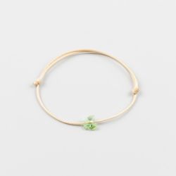 Бежова гривна с пеперуда Swarovski elements Peridot