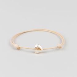 Бежова дамска гривна със сърце кристал Swarovski elements
