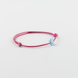 Цикламена гривна с пеперуда кристал Swarovski elements