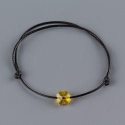 Амулет с детелина кристал Swarovski Crystal Metallic Sunshine
