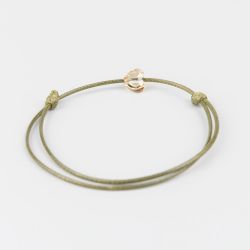 Гривна в цвят каки със сърце кристал Swarovski elements