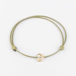 Гривна в цвят каки със сърце кристал Swarovski elements