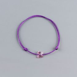 Лилава гривна с пеперуда кристал Swarovski elements