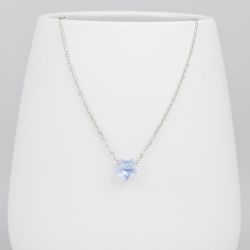Нежно колие със звезда кристал Swarovski Light Sapphire 