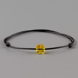 Амулет с детелина кристал Swarovski Crystal Metallic Sunshine