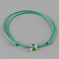 Гривна с пеперуда кристал Swarovski цвят Violet, Aquamarine и Peridot