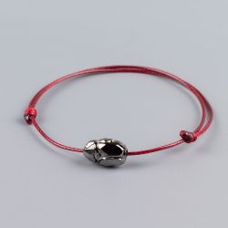 Гривна в цвят бордо със скарабей кристал Swarovski elements