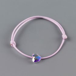 Бебешка гривна с бял кристал Swarovski elements