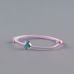 Бебешка гривна във виолетово с кристал Swarovski