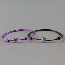 Гривна с пеперуда кристал Swarovski цвят Paradise Shine