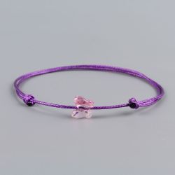 Лилава гривна с пеперуда кристал Swarovski elements