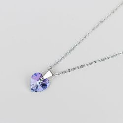 Дамско колие със сърце кристал Swarovski Vitrail Light