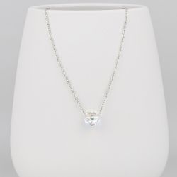 Нежно колие с кристал Swarovski цвете Aurora Boreale