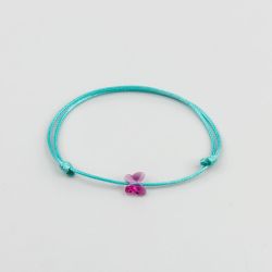 Гривна в цвят тюркоаз с пеперуда кристал Swarovski elements