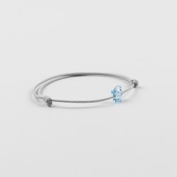 Сива гривна с пеперуда Swarovski elements