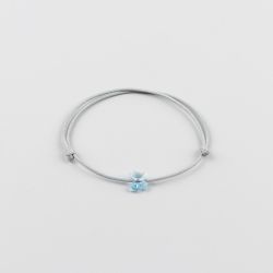 Сива гривна с пеперуда Swarovski elements