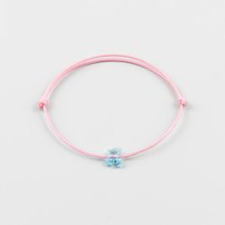 Розова гривна с пеперуда Swarovski elements Turquoise