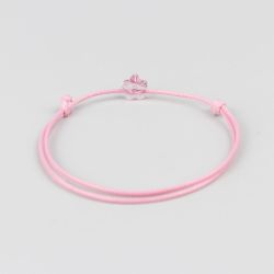 Розова гривна с цвете кристал Swarovski elements