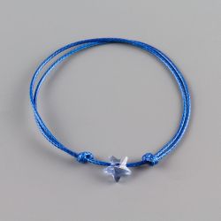 Синя гривна със звезда кристал Swarovski elements