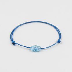 Синя гривна със скарабей кристал Swarovski elements