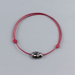 Гривна в цвят бордо със скарабей кристал Swarovski elements