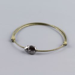 Гривна в цвят каки със скарабей кристал Swarovski elements