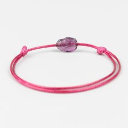 Цикламена гривна с лилав скарабей кристал Swarovski elements