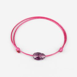 Цикламена гривна с лилав скарабей кристал Swarovski elements