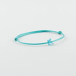 Тюркоазена гривна с пеперуда Swarovski elements Turquoise