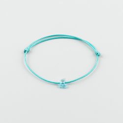 Тюркоазена гривна с пеперуда Swarovski elements Turquoise