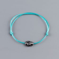 Тюркоазена гривна със скарабей кристал Swarovski elements