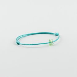 Тюркоазена гривна с пеперуда Swarovski elements Peridot