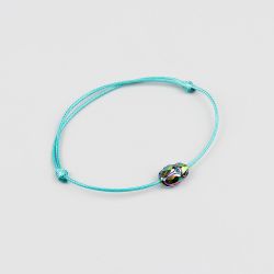 Тюркоазена гривна със скарабей Swarovski Scarabaeus Green