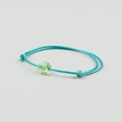 Тюркоазена гривна с детелина Swarovski elements