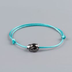 Тюркоазена гривна със скарабей кристал Swarovski elements