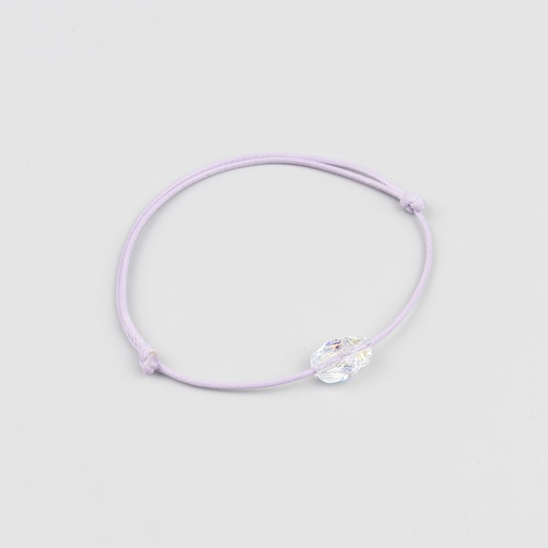 Виолетова гривна с бял скарабей кристал Swarovski elements