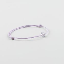 Виолетова гривна с пеперуда Swarovski elements Mauve