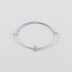 Виолетова гривна с пеперуда Swarovski elements Mauve