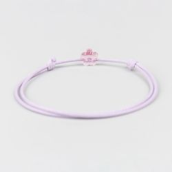 Виолетова гривна с цвете кристал Swarovski elements