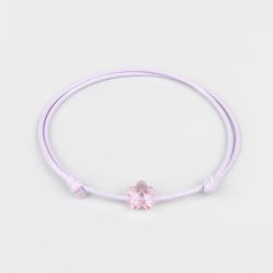 Виолетова гривна с цвете кристал Swarovski elements
