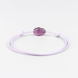 Виолетова гривна с лилав скарабей кристал Swarovski elements