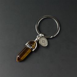 Ключодържател с полускъпоценен камък Тигрово Око
