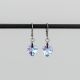 Висящи обеци със сърца кристал Swarovski Vitrail Light