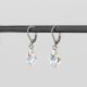 Висящи обеци със сърца кристал Swarovski Crystal AB