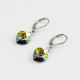 Висящи обеци със сърца кристал Swarovski Vitrail Medium